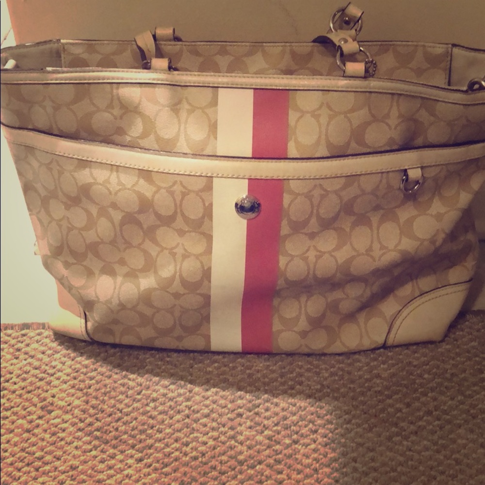 Oversized Coach Travel Tote